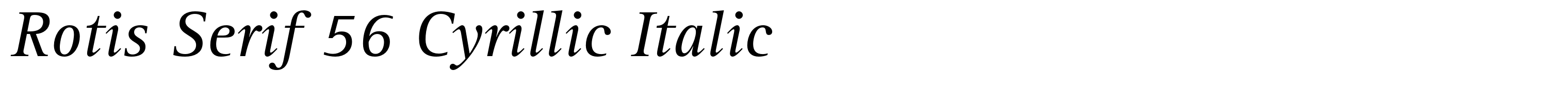 Rotis Serif 56 Cyrillic Italic